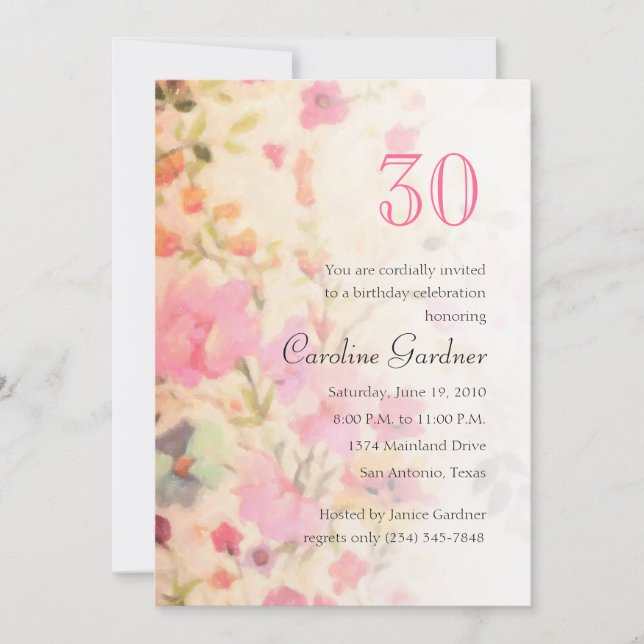 Any Number Birthday Invitation (Front)