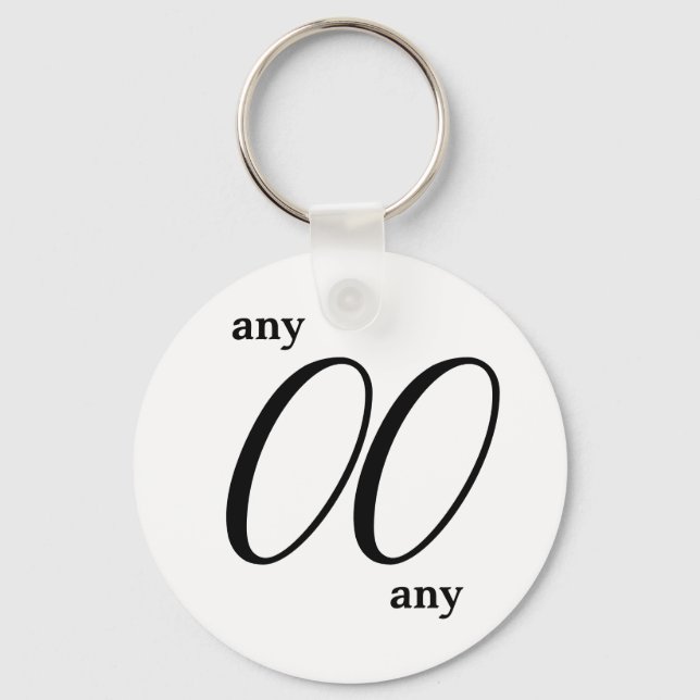 Any Number Keychain (Front)