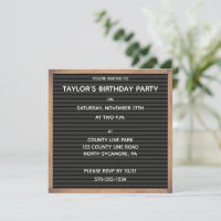 Any Occasion Black Letter Board Sign Custom