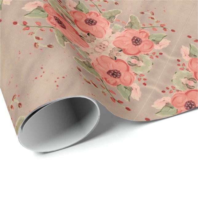 Any Occasion Flowered Gift Wrap (Roll Corner)