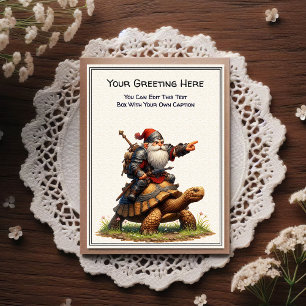 Any Occasion Gnome and Elven Warrior Storybook Postcard