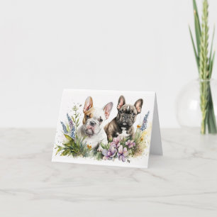 Any Occasion Greeting Card Frenchie Dogs