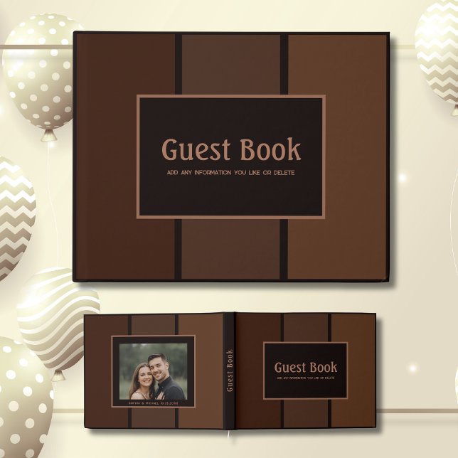 Any Occasion Guest Book Brown Earthy Coffee Colour (Creator Uploaded)
