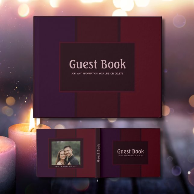 Any Occasion Guest Book Gothic Plum Dark Wine Goth (Creator Uploaded)