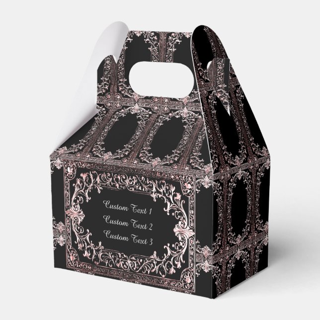 Any Occasion Rose Gold Frame Gable Favour Box (Front Side)