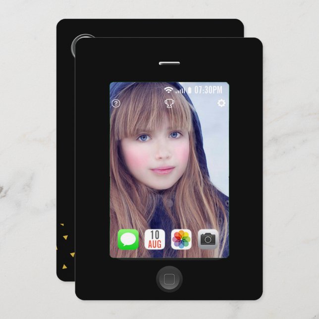 Any occasion Selfie Party add photo invitation (Front/Back)