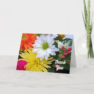 Any Occasion Thank You Flowers Blank Card