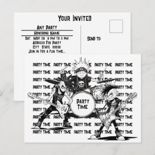 Any Party Celebration Home Holiday Birthday Music  Postcard