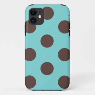 Any Phone Case Polka Dot Blue & Brown