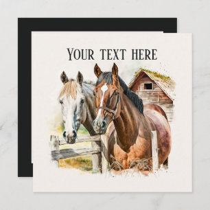 Any purpose Country horse party  Invitation