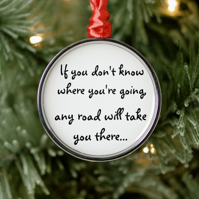 Any Road-ornament Metal Ornament (Tree)
