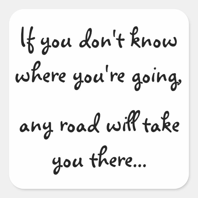 Any Road-square sticker (Front)