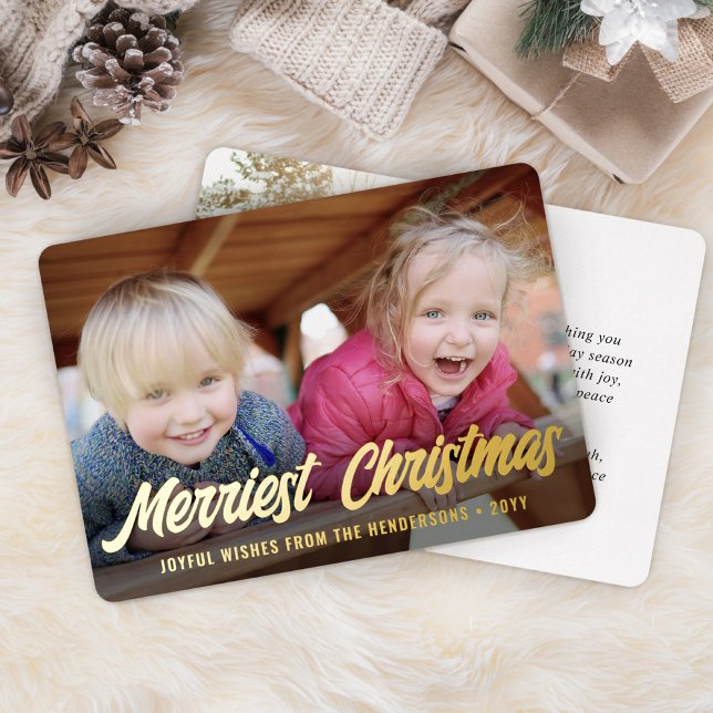 Any Text Elegant Script 2 Photo Merriest Christmas (Creator Uploaded)