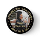 Any Text Graduation Photo Elegant Black and Gold