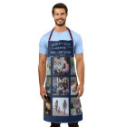 Any Text Photo Collage Best Mum Navy Blue & White