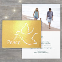 Any Text Simple Peace Dove Christmas Holiday Real