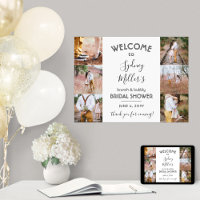 Any Theme Bridal Shower Welcome 4 Photo Collage