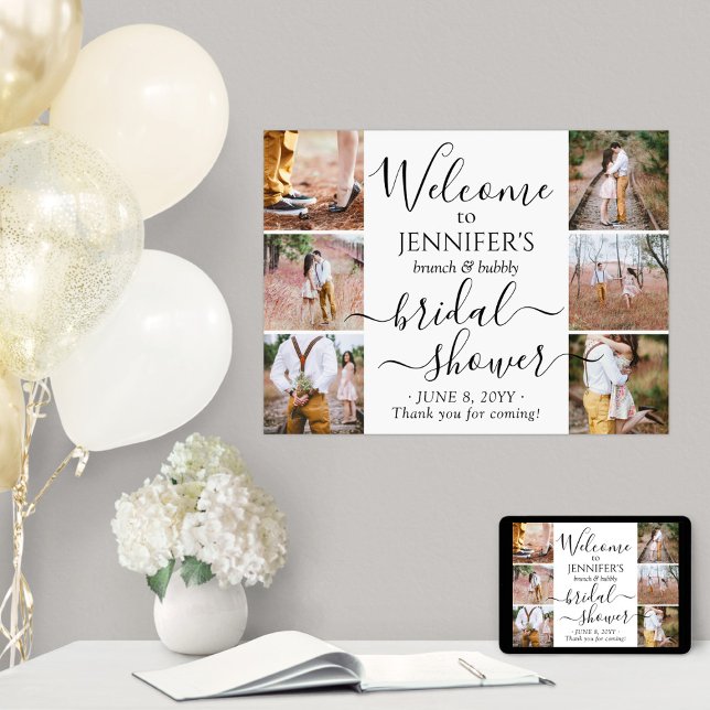 Any Theme Bridal Shower Welcome 6 Photo Collage Poster (Creator Uploaded)