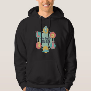 Any Time Is Yoga Time Cat Poses Meditation Workout Hoodie