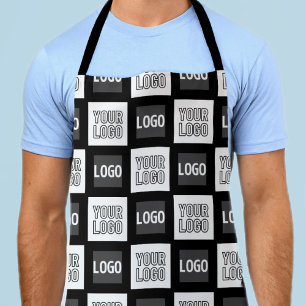 Any Two Logos or Images Repeating Pattern Apron