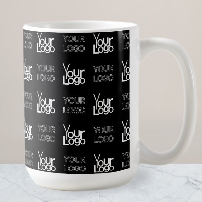 Any Two Logos or Images Repeating Pattern Coffee Mug (Creator Uploaded)