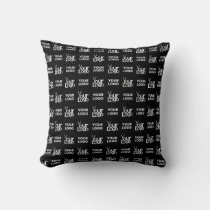 Any Two Logos or Images Repeating Pattern Cushion