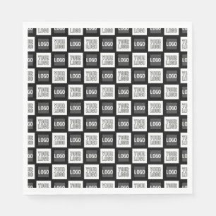 Any Two Logos or Images Repeating Pattern Napkin