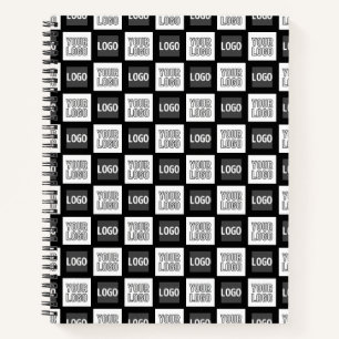 Any Two Logos or Images Repeating Pattern Notebook
