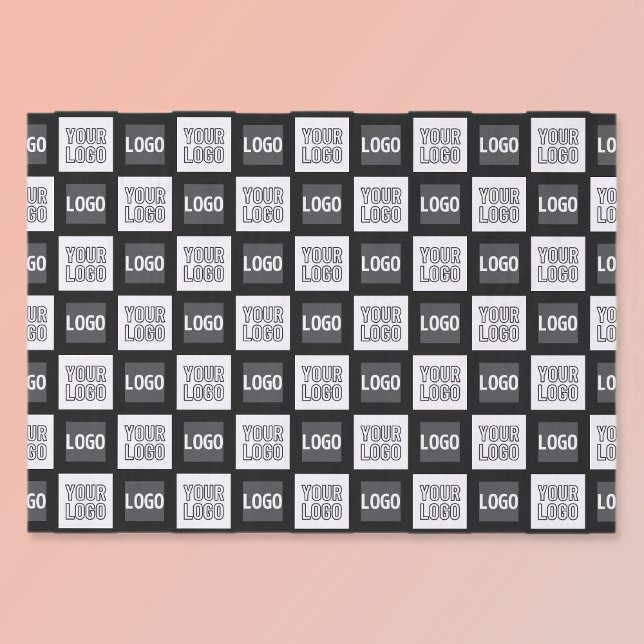 Any Two Logos or Images Repeating Pattern Tissue Paper (Creator Uploaded)