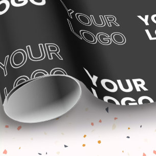 Any Two Logos or Images Repeating Pattern Wrapping Paper