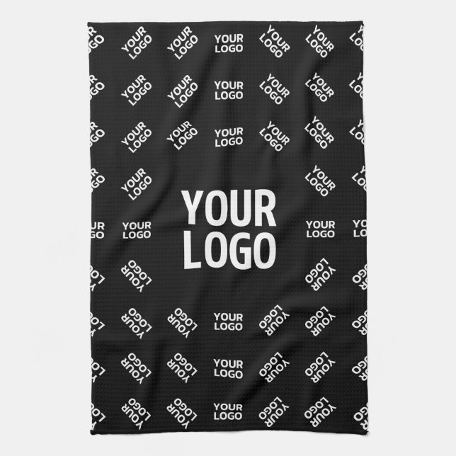 Any Uploaded Image Design or Logo | Unique Patten Tea Towel (Vertical)