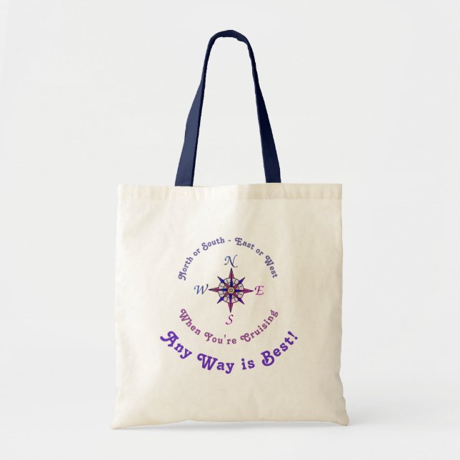 Any Way Cruising 2R Tote Bag (Front)