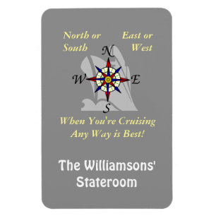 Any Way Cruising Stateroom Door Marker Magnet