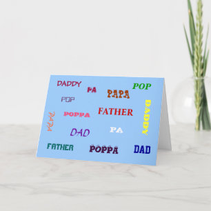 Any Way You Say It Father's Day Card