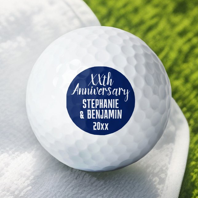 Any Wedding Anniversary Favour - Can Edit Colour Golf Balls (Personalized Golf Ball - Add Your Monogram for a Wedding Anniversary Favor)