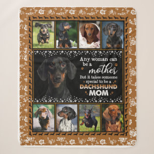 Any Woman Can Be A Dachshund Mum Dog Love Blanket