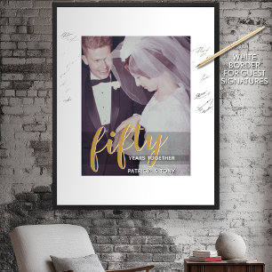 ANY YEAR - 50th Wedding Anniversary & Photo Poster