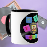 ANY Year Born 60s 70s Vinyl Record Photo Custom Mug<br><div class="desc">Stylish gift item suitable for fiftieth birthday and other milestones. You can edit the templates using the customise or personalise tab. ____________________________________________________________________________ 1. For assistance, custom design or matching items (view the collection attached) contact Designer LeahG via the contact tab below. ____________________________________________________________________________ 2. For updates on the latest trending gift...</div>