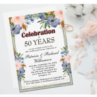 Any Year Chic Floral Custom Wedding Anniversary