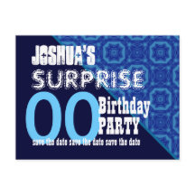 Any Year Surprise Birthday Save the Date W004Z