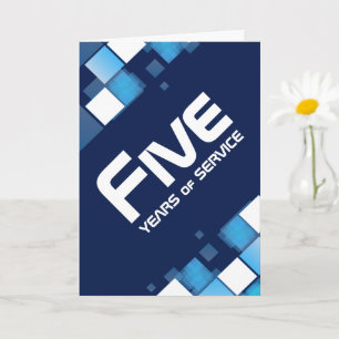 Any year tech milestone employee anniversary card