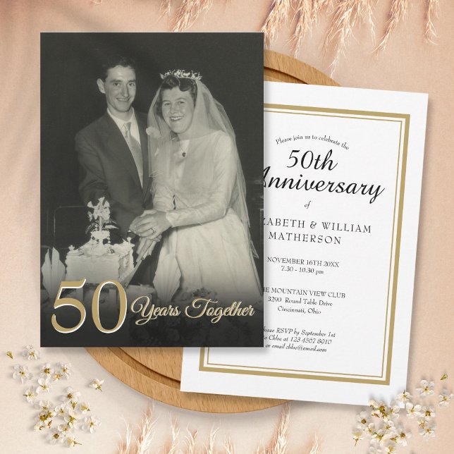 Any Year Together Wedding Anniversary Photo Invitation (Creator Uploaded)