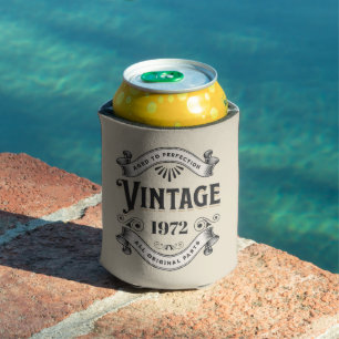 Any Year Vintage Birthday Can Cooler