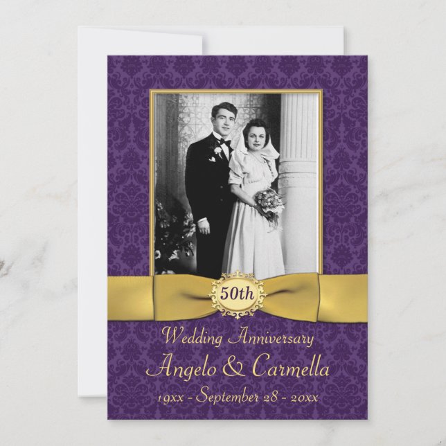 Any Year Wedding Anniversary Invite (Front)