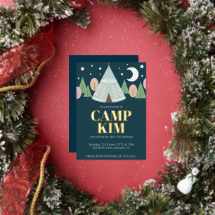 Any year wood camping birthday