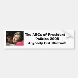 Anybody But Clinton Bumper Sticker