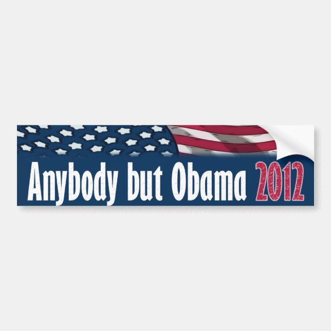 Anybody But Obama 2012 Bumper Sticker (Front)