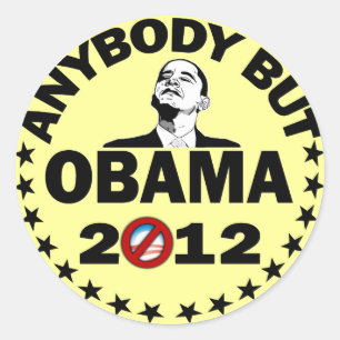 Anybody But Obama - 2012 Classic Round Sticker