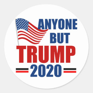 Anyone But Donald Trump 2020 Classic Round Sticker