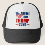 Anyone But Donald Trump 2020 Trucker Hat<br><div class="desc">A funny Anti Trump gift for someone in the resist and impeach movement who will stand up for America and equal rights for everyone. He is not my president and never will be.</div>